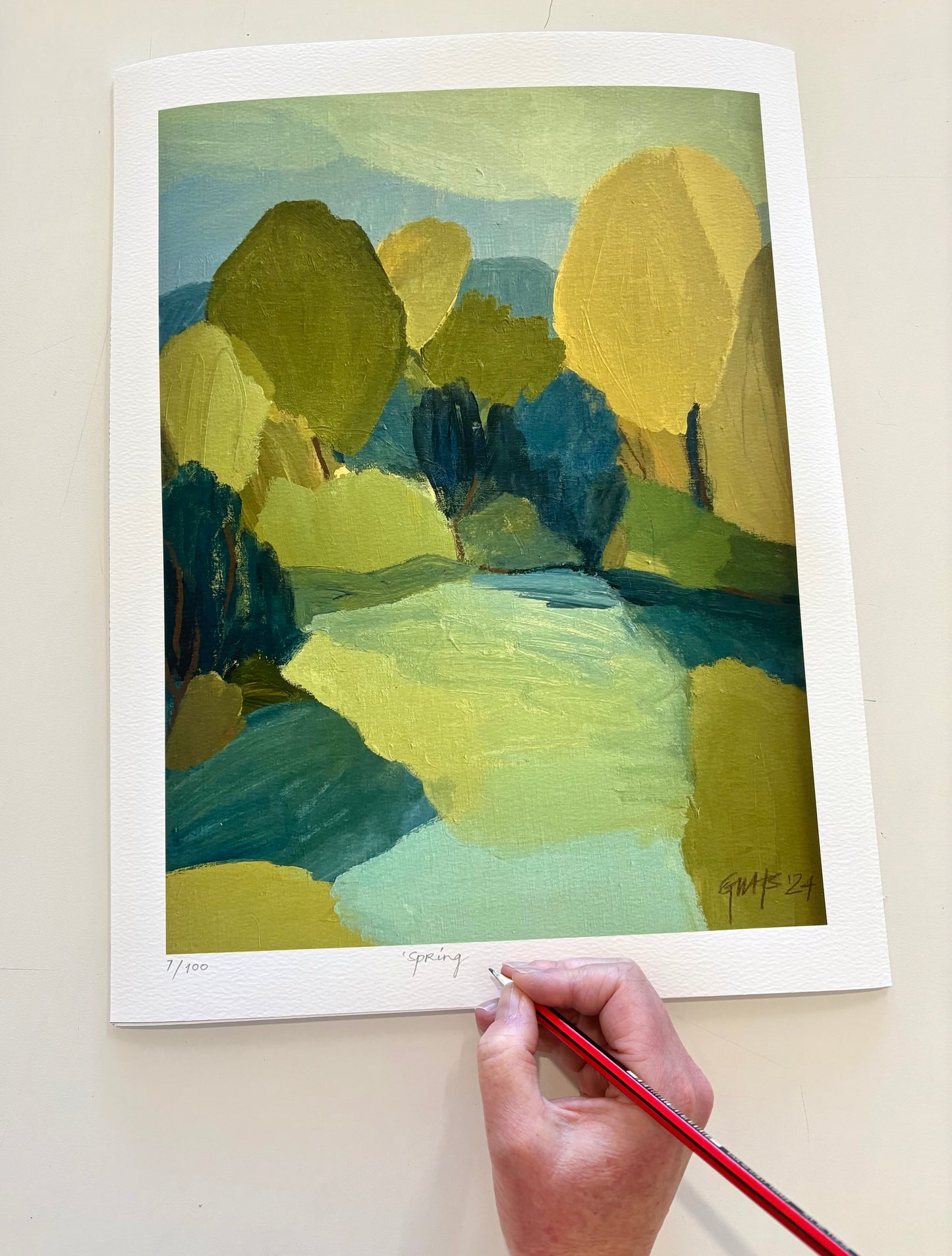 ‘SPRING RIVER STUDY’ giclee print