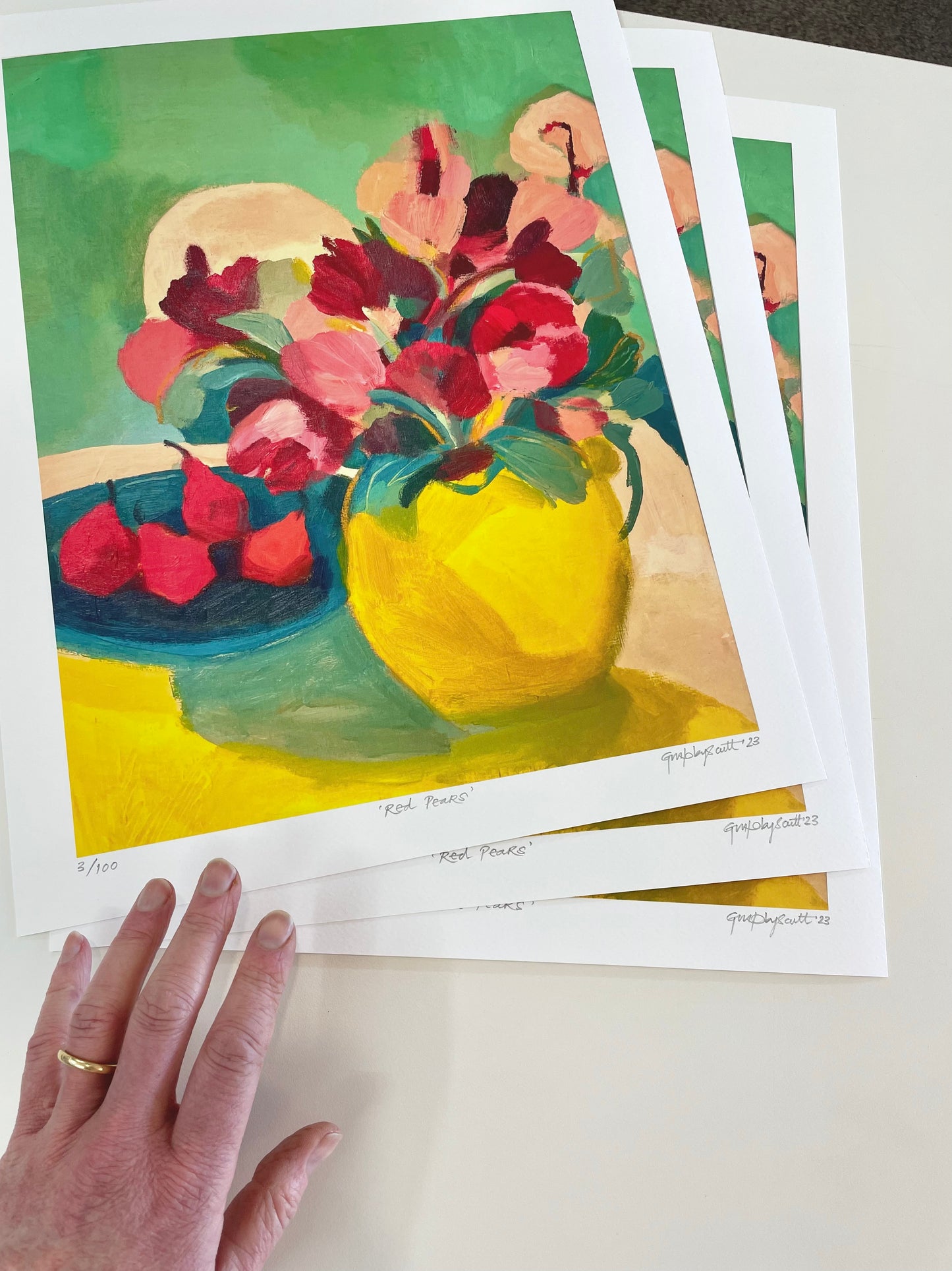 ‘RED PEARS’’ giclee print