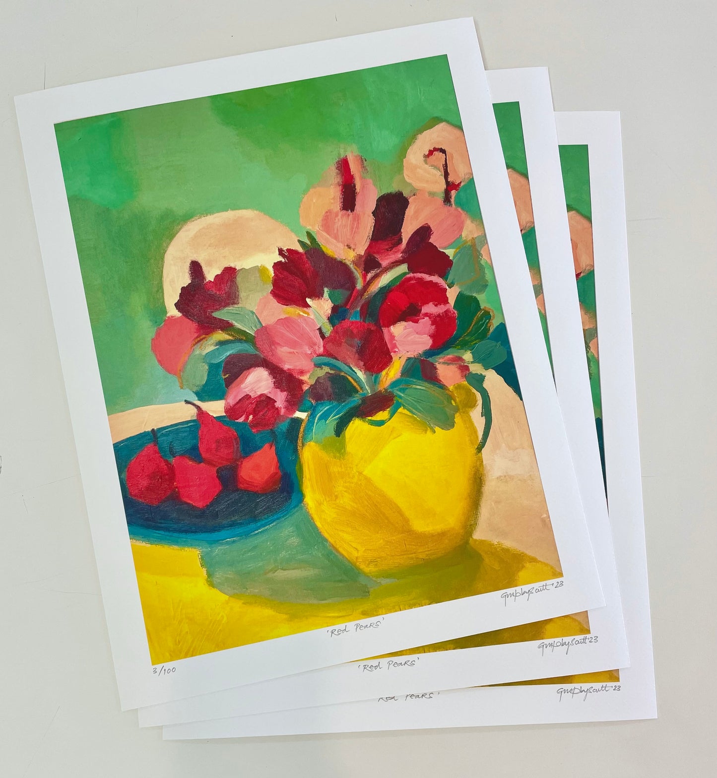 ‘RED PEARS’’ giclee print