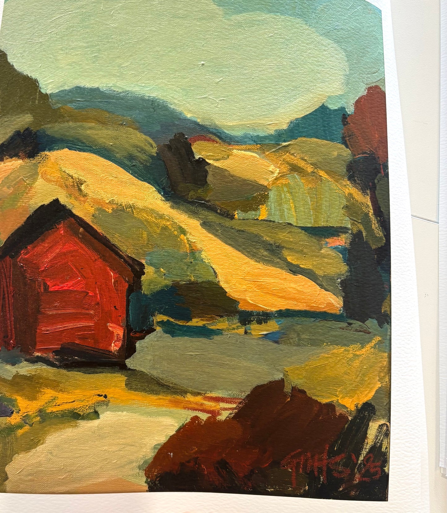 ‘RED HUT; GLENORCHY’ giclee print