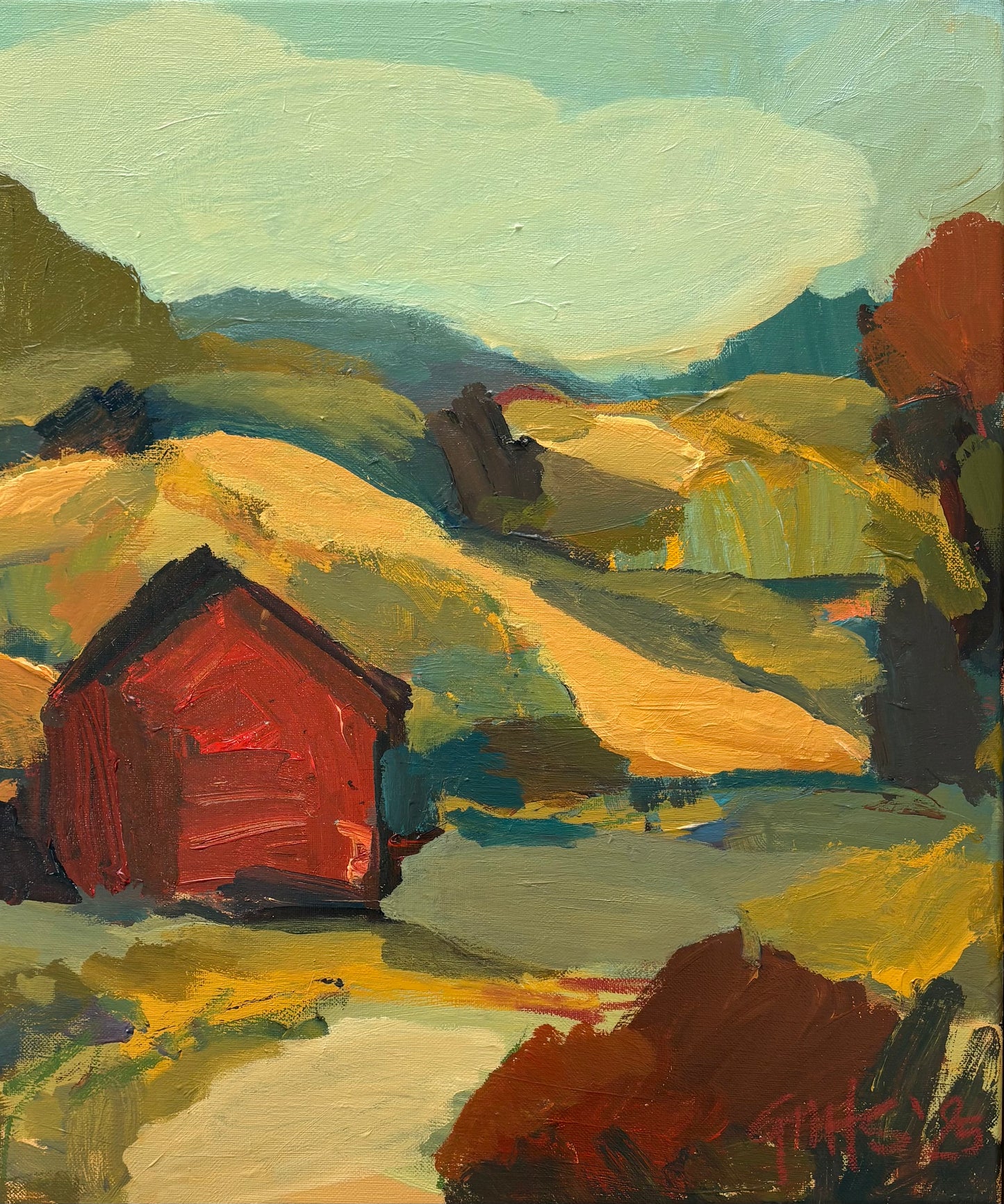 ‘RED HUT; GLENORCHY’ giclee print