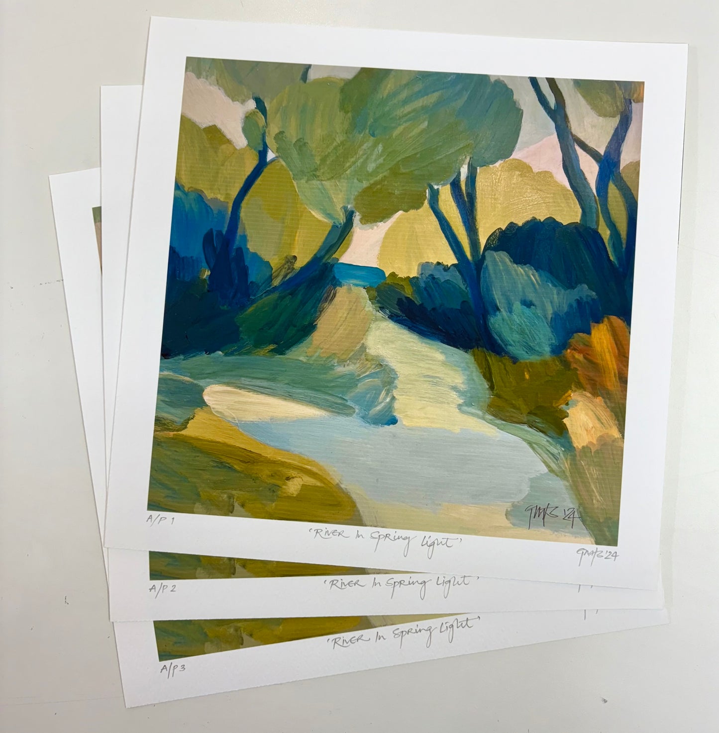 ‘RIVER IN SPRING LIGHT’’ giclee print