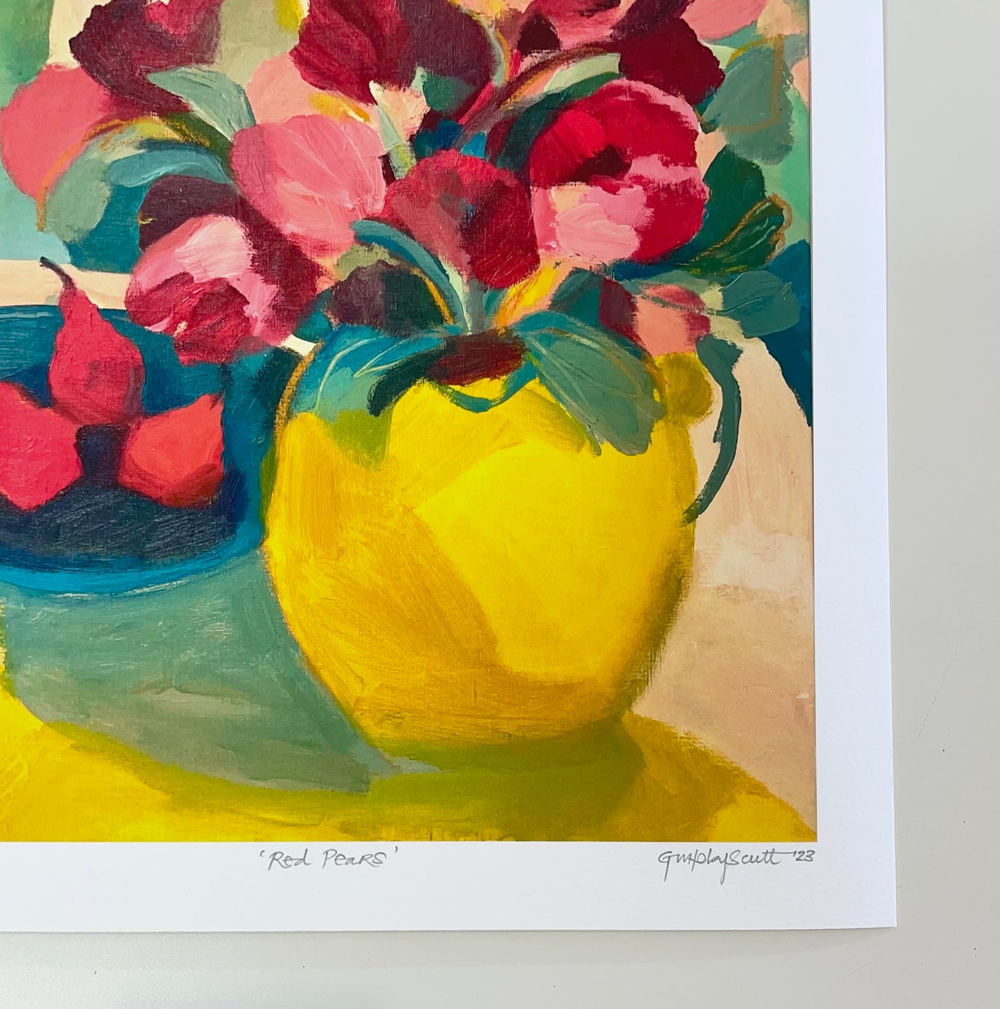 ‘RED PEARS’’ giclee print