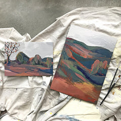 'FAUVES III' - SMALL LANDSCAPE - SOLD