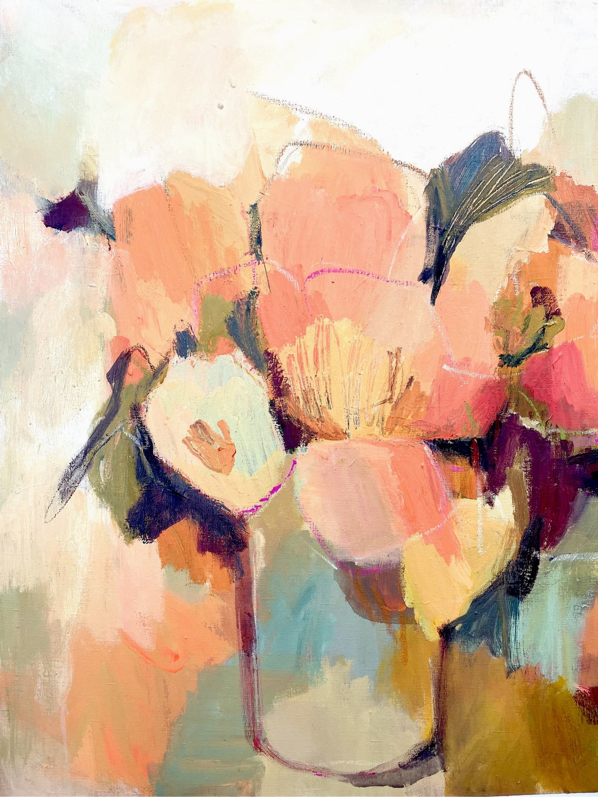 Abstract Summer Peonies