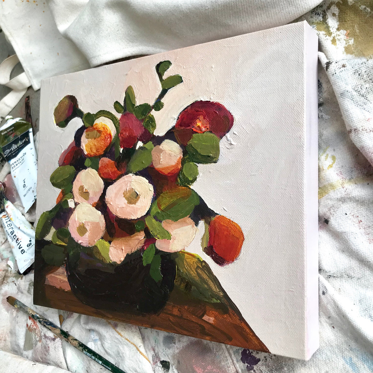 ‘Light On Old Roses’ - SOLD