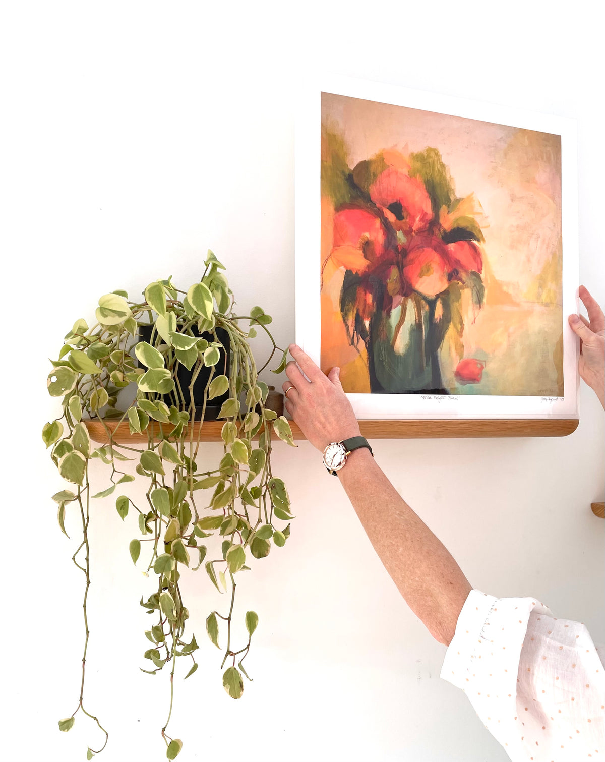 “WILD BRIGHT’ floral giclee print