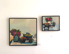 STILL LIFE WITH MAGENTA PROTEA