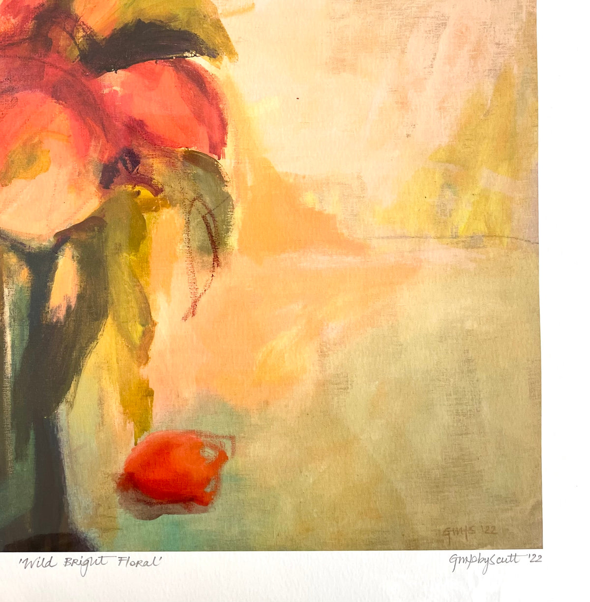 “WILD BRIGHT’ floral giclee print