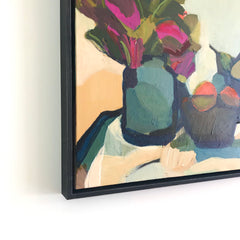 STILL LIFE WITH MAGENTA PROTEA