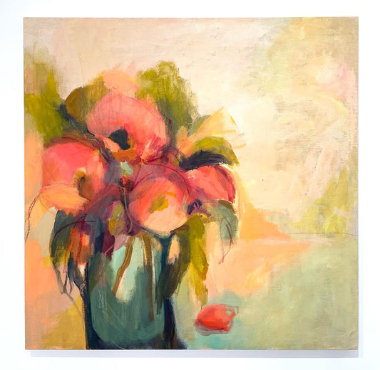 “WILD BRIGHT’ floral giclee print