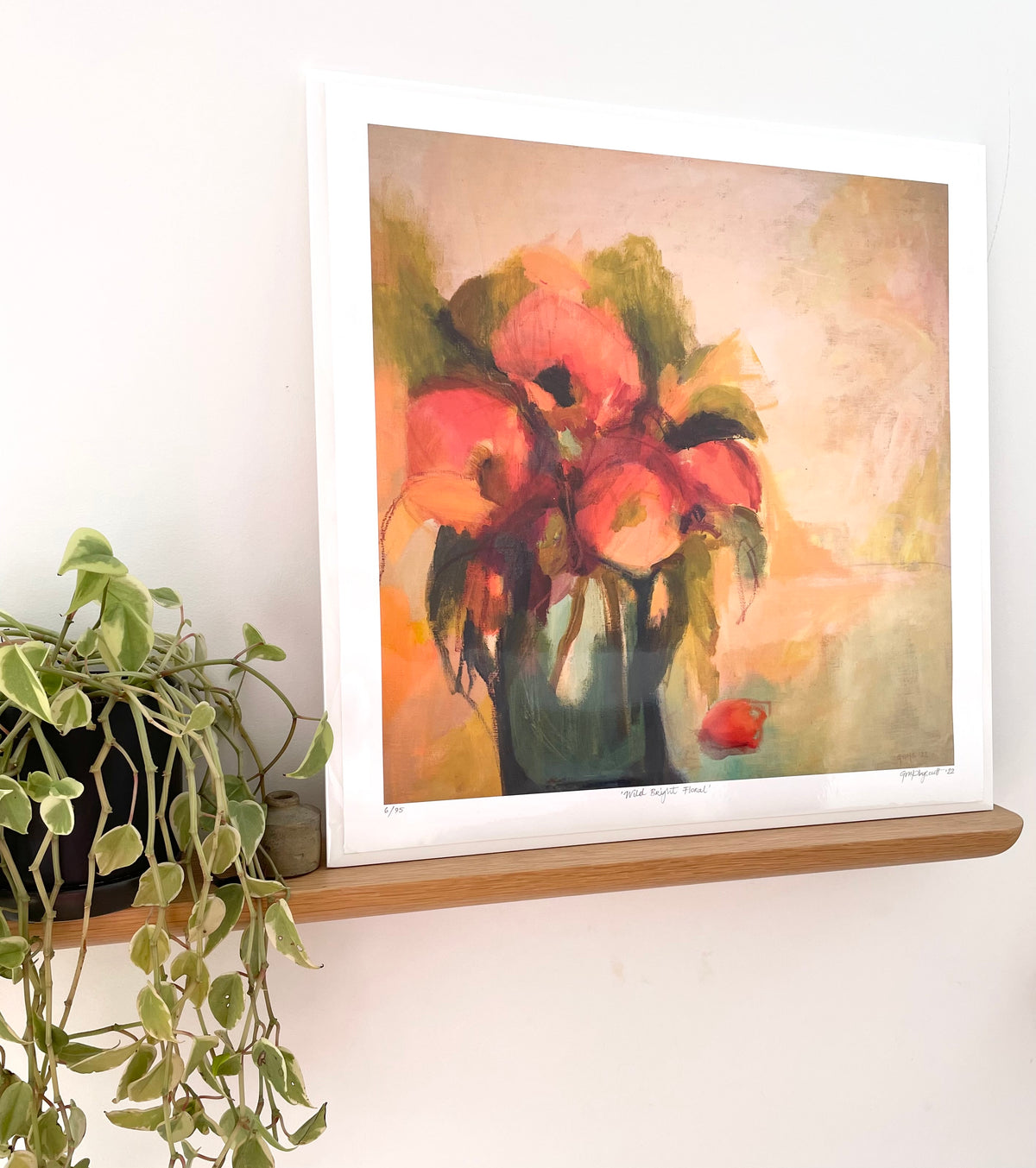 “WILD BRIGHT’ floral giclee print