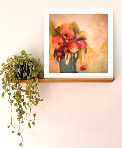 “WILD BRIGHT’ floral giclee print