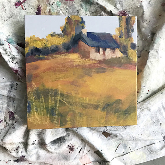 'LINGERING GOLD' LANDSCAPE - SOLD